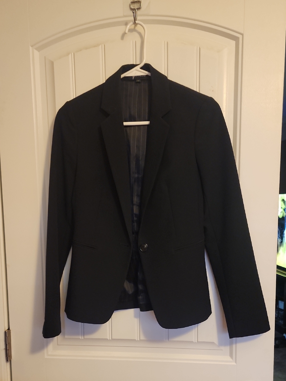Express Black Single-Button Women's Sport Coat